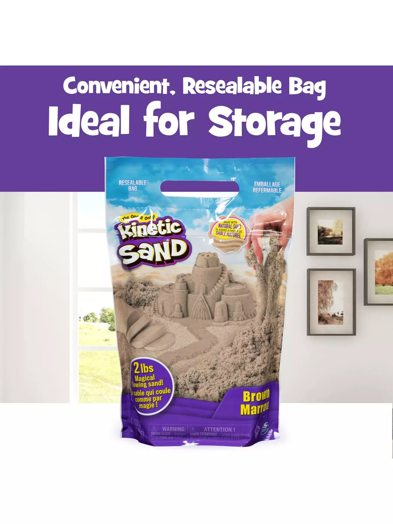 Kinetic Sand 2lb Bag Brown