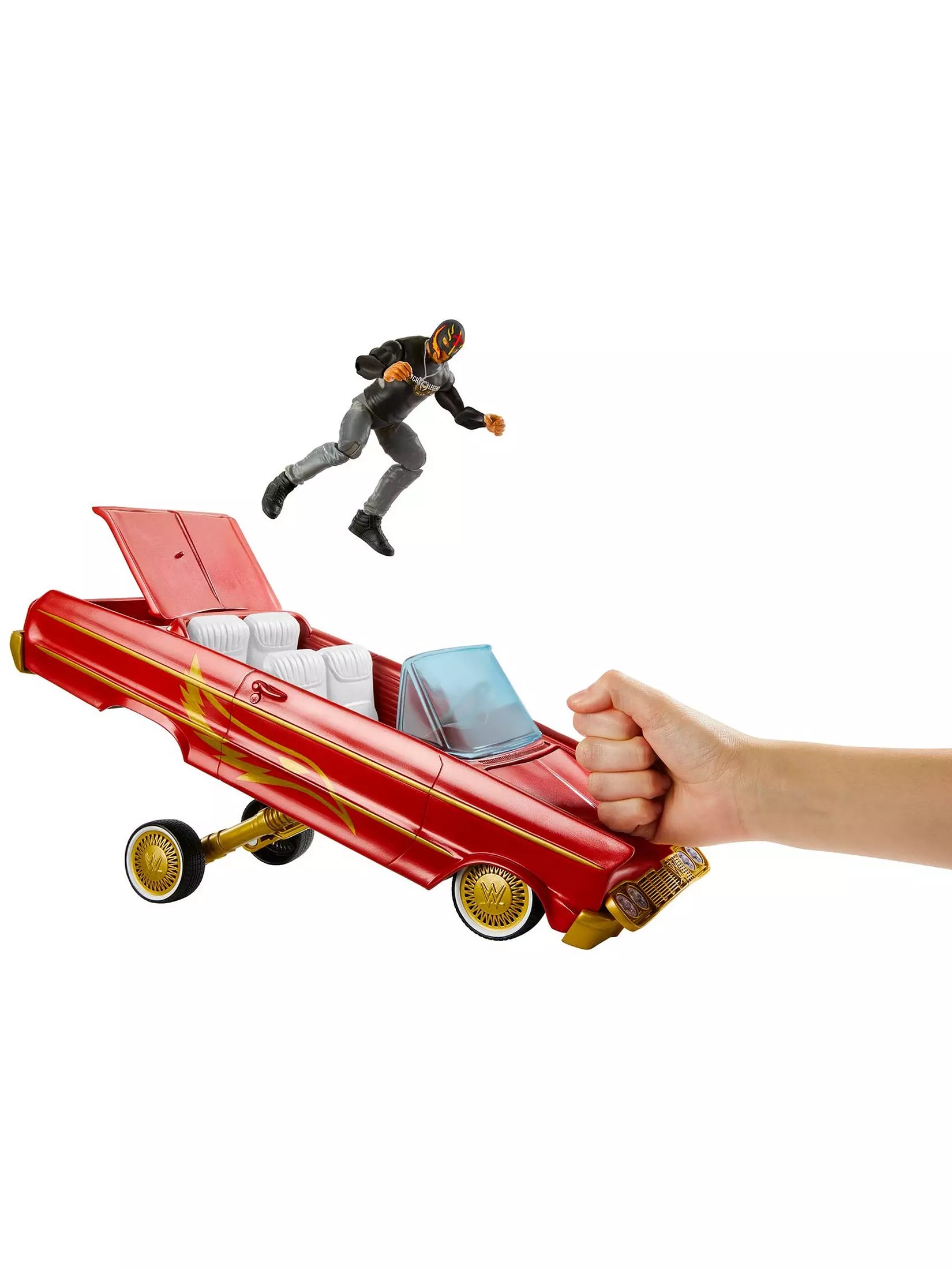 WWE Main Event Lucha Low Rider Vehicle Playset With Rey Mysterio Figure