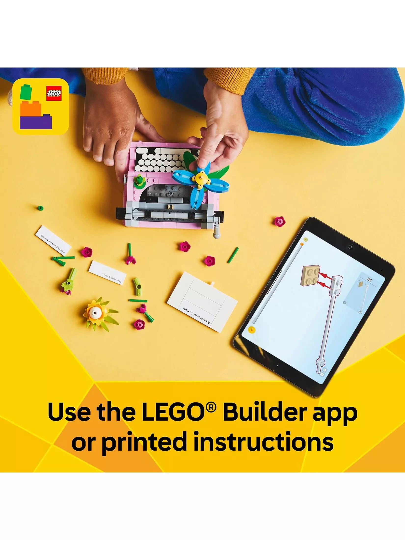 Lego Creator 31169 Typewriter With Flowers