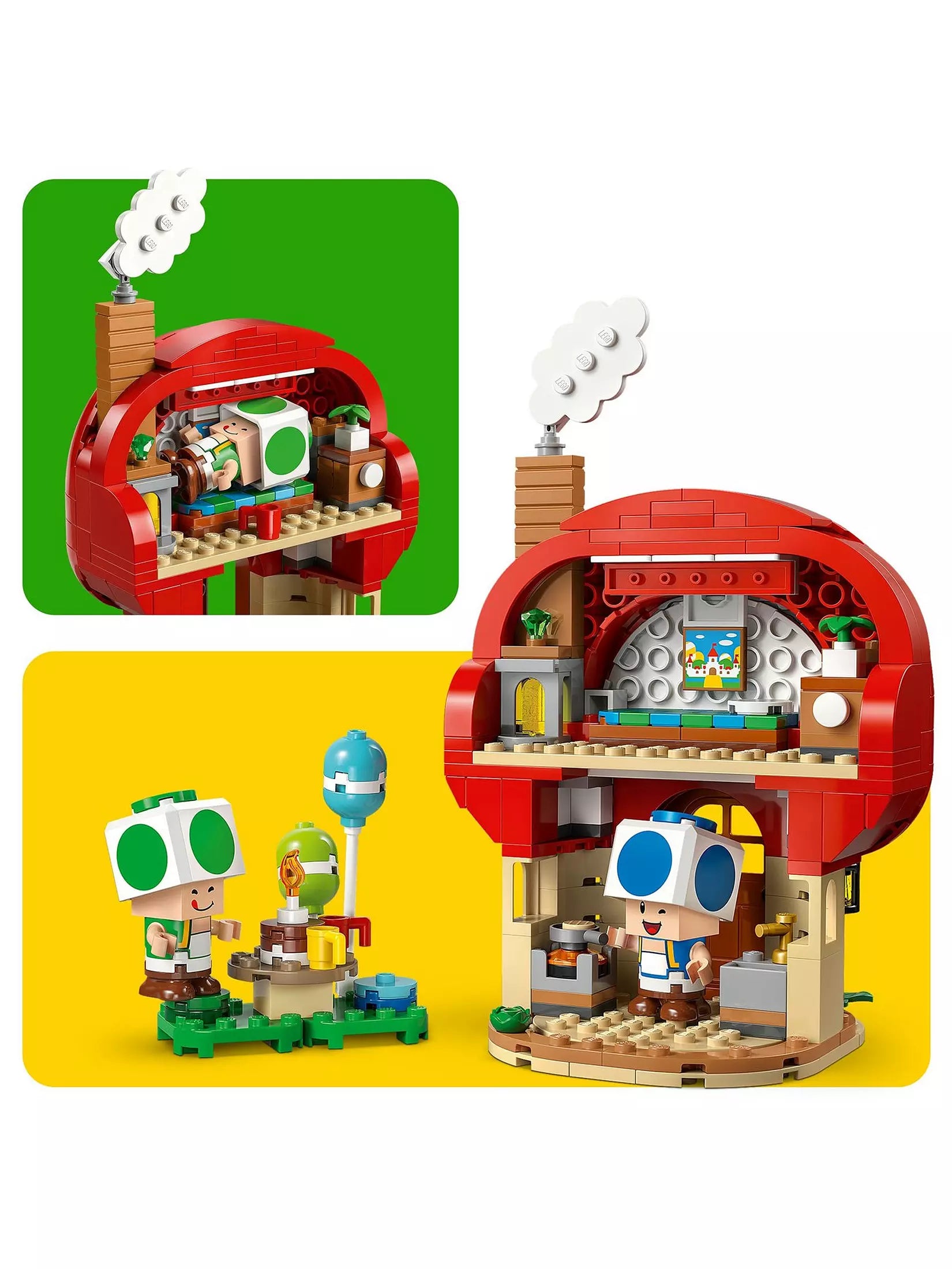 Lego Super Mario 72041 Party At Toad's House