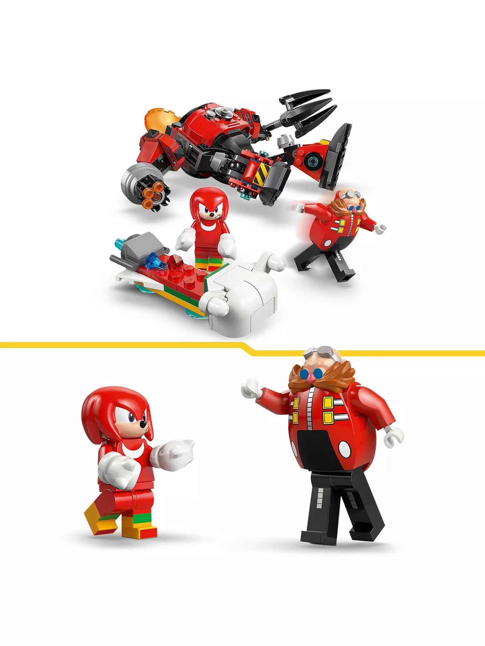 Lego Sonic The Hedgehog 77005 Kuckles vs Dr Eggman Egg Crusher Mec