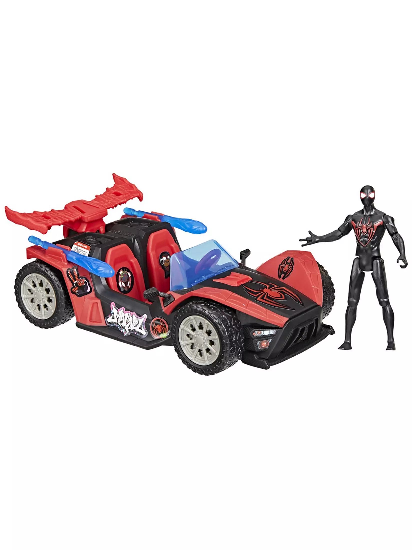 SpiderMan Miles Morales Remix Blast Racer With Figure