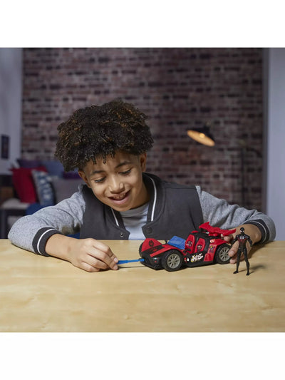 SpiderMan Miles Morales Remix Blast Racer With Figure
