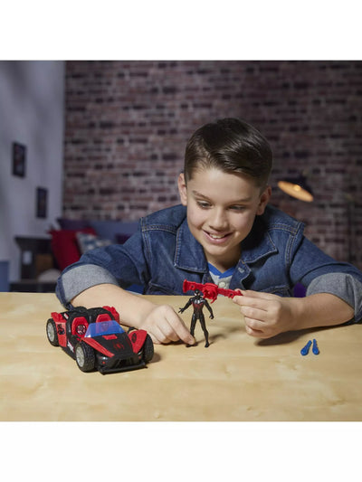 SpiderMan Miles Morales Remix Blast Racer With Figure