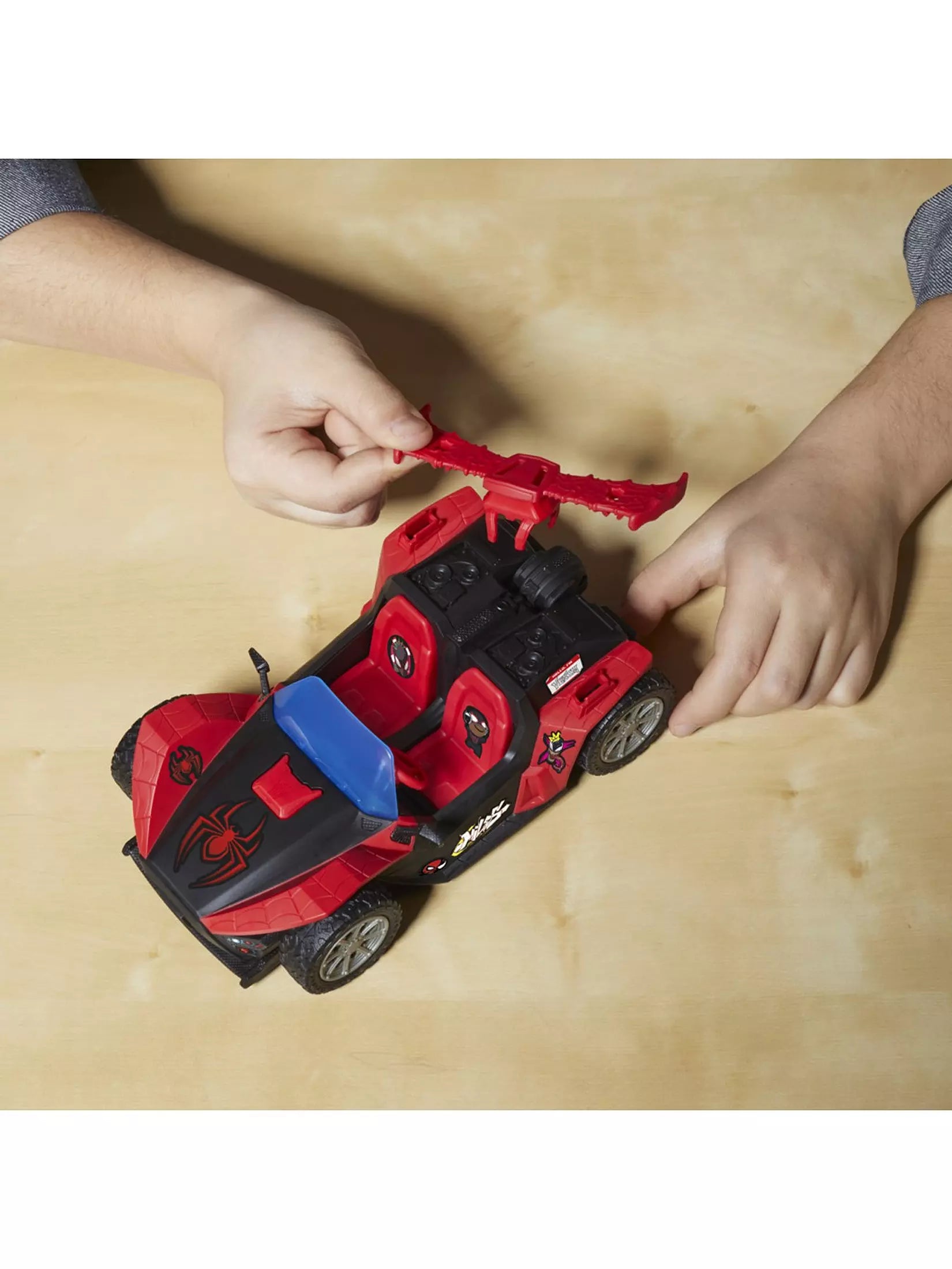 SpiderMan Miles Morales Remix Blast Racer With Figure