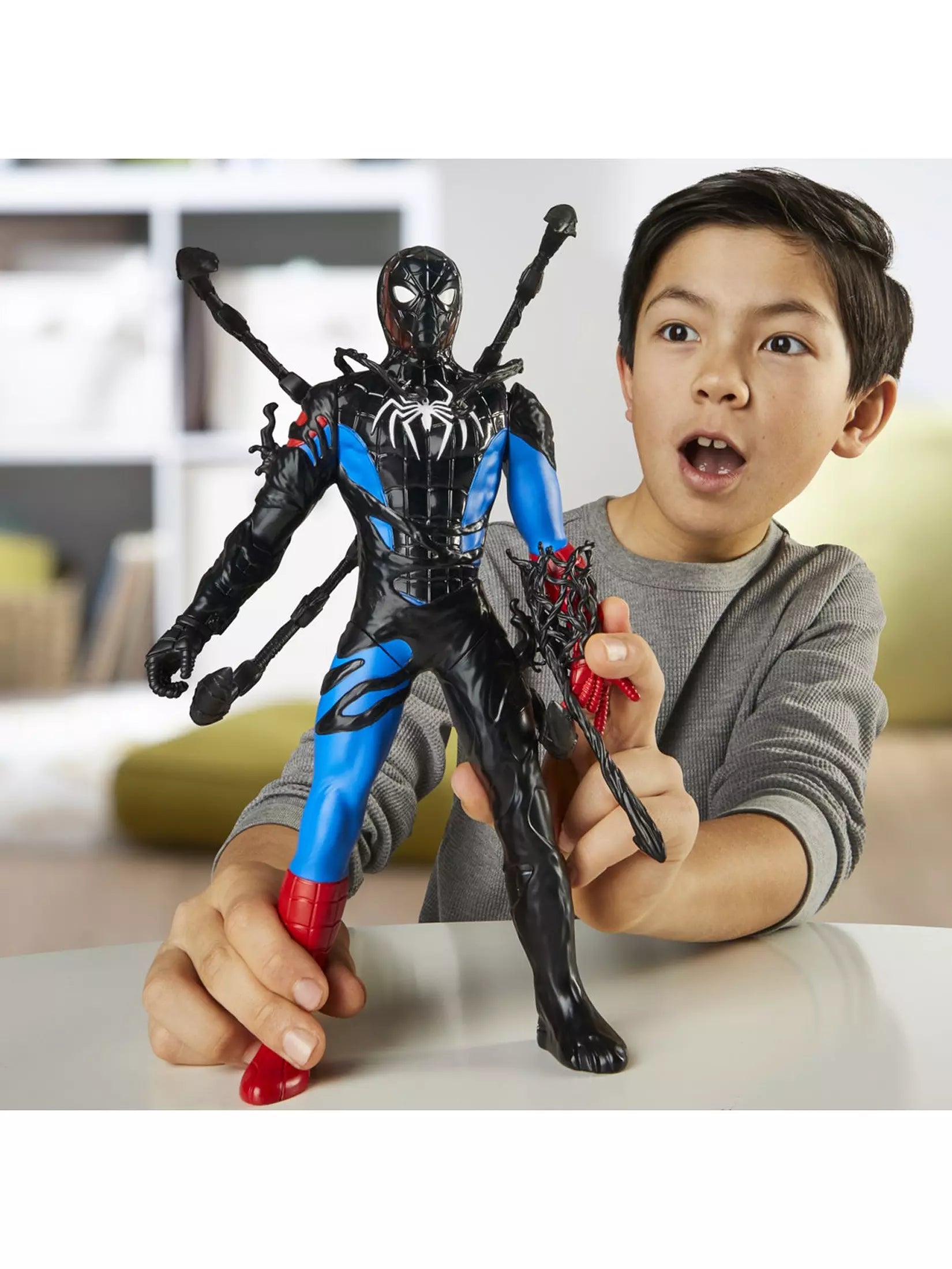 SpiderMan Venom Versus Liquid Shifter Spiderman Figure