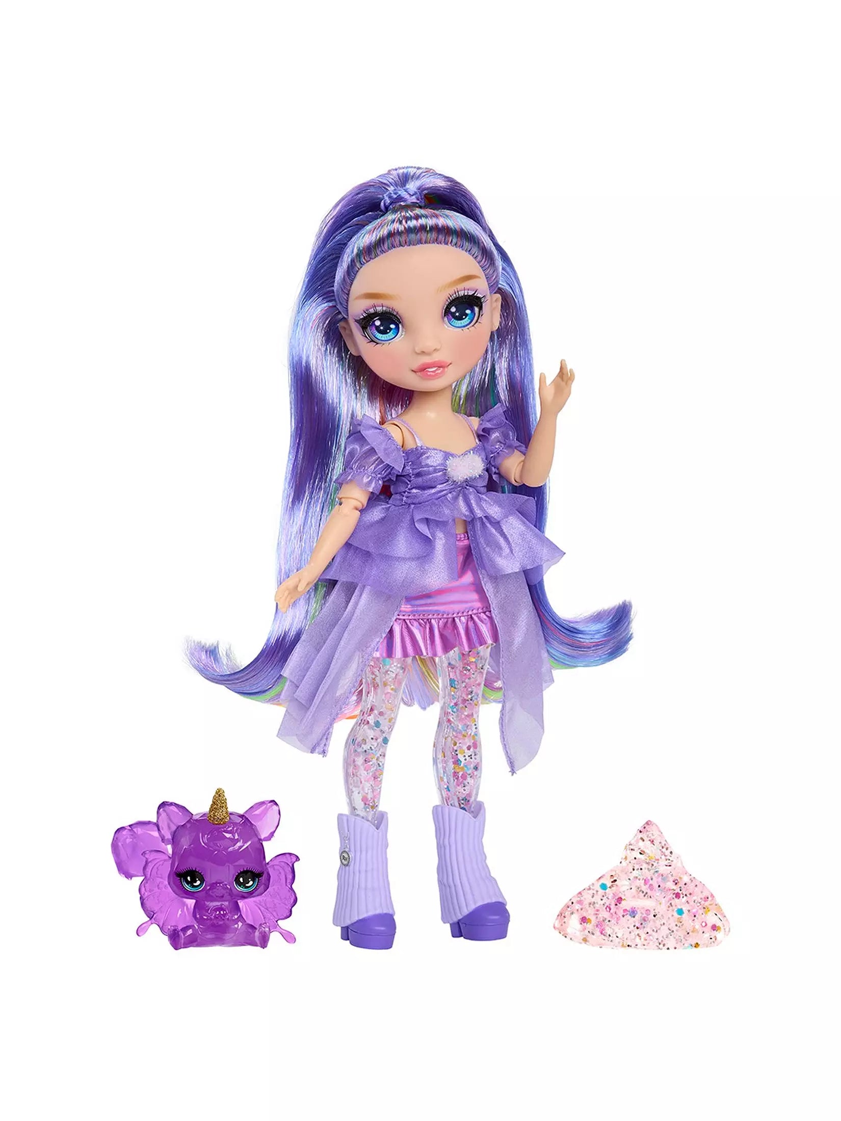 Rainbow High Rainbow Shimmers Doll With Slime Violet Willow