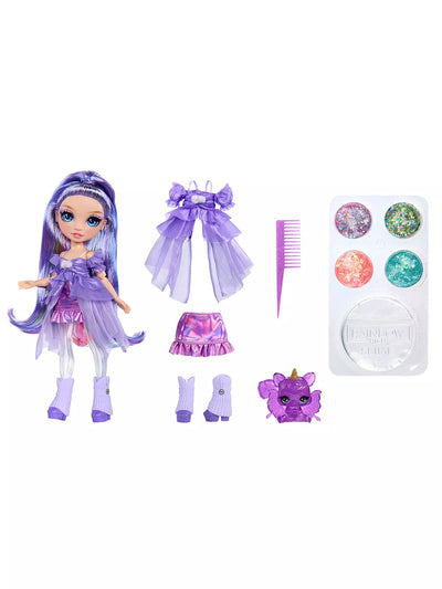 Rainbow High Rainbow Shimmers Doll With Slime Violet Willow