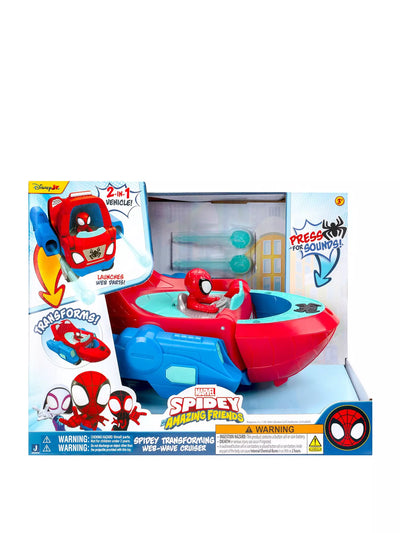 SpiderMan Spidey And His Amazing Friends Spidey's Transforming Web Wave Cruiser