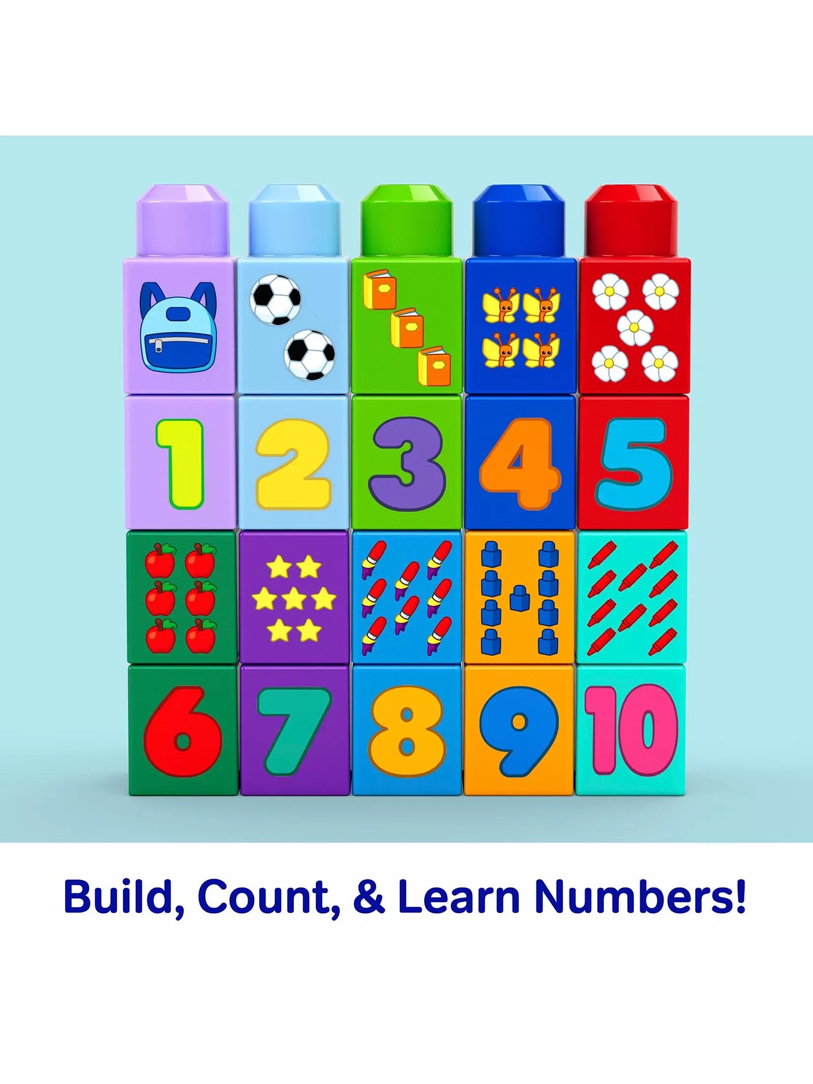 Mega Bloks Build And Count Bus