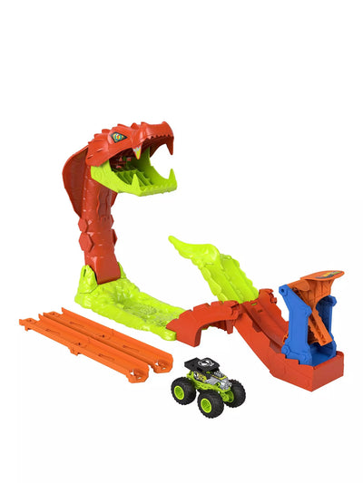 Hot Wheels Monster Trucks Snake Slam Takedown Playset
