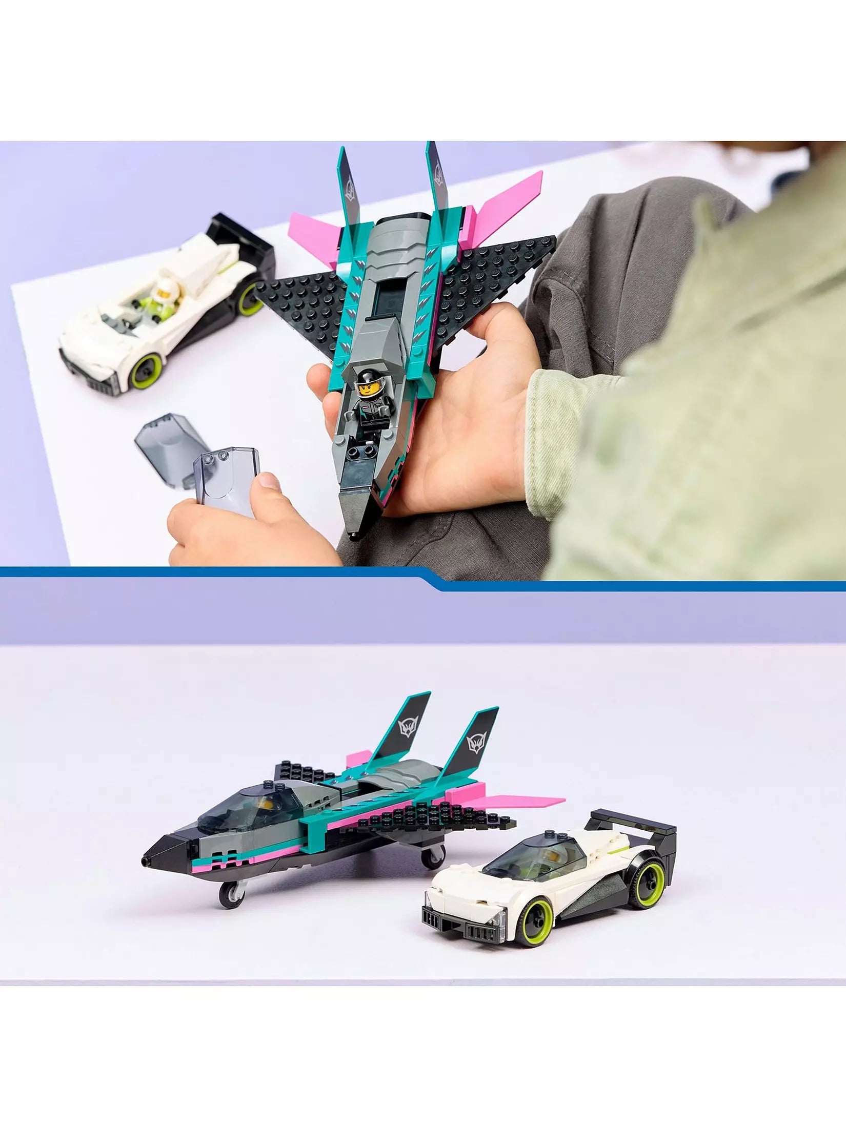 Lego City 60489 Jet vs Car