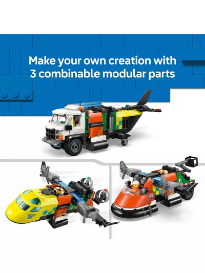 Lego City 60505 Airplane Service Truck And Hovercraft Set