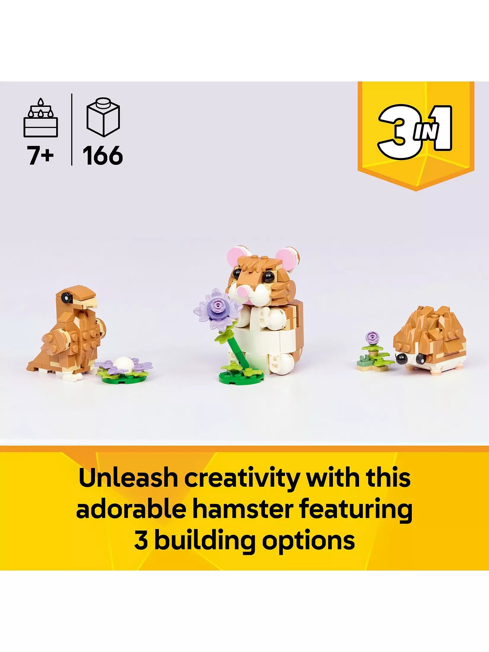 Lego Creator 31376 Cute Hamster With Flower