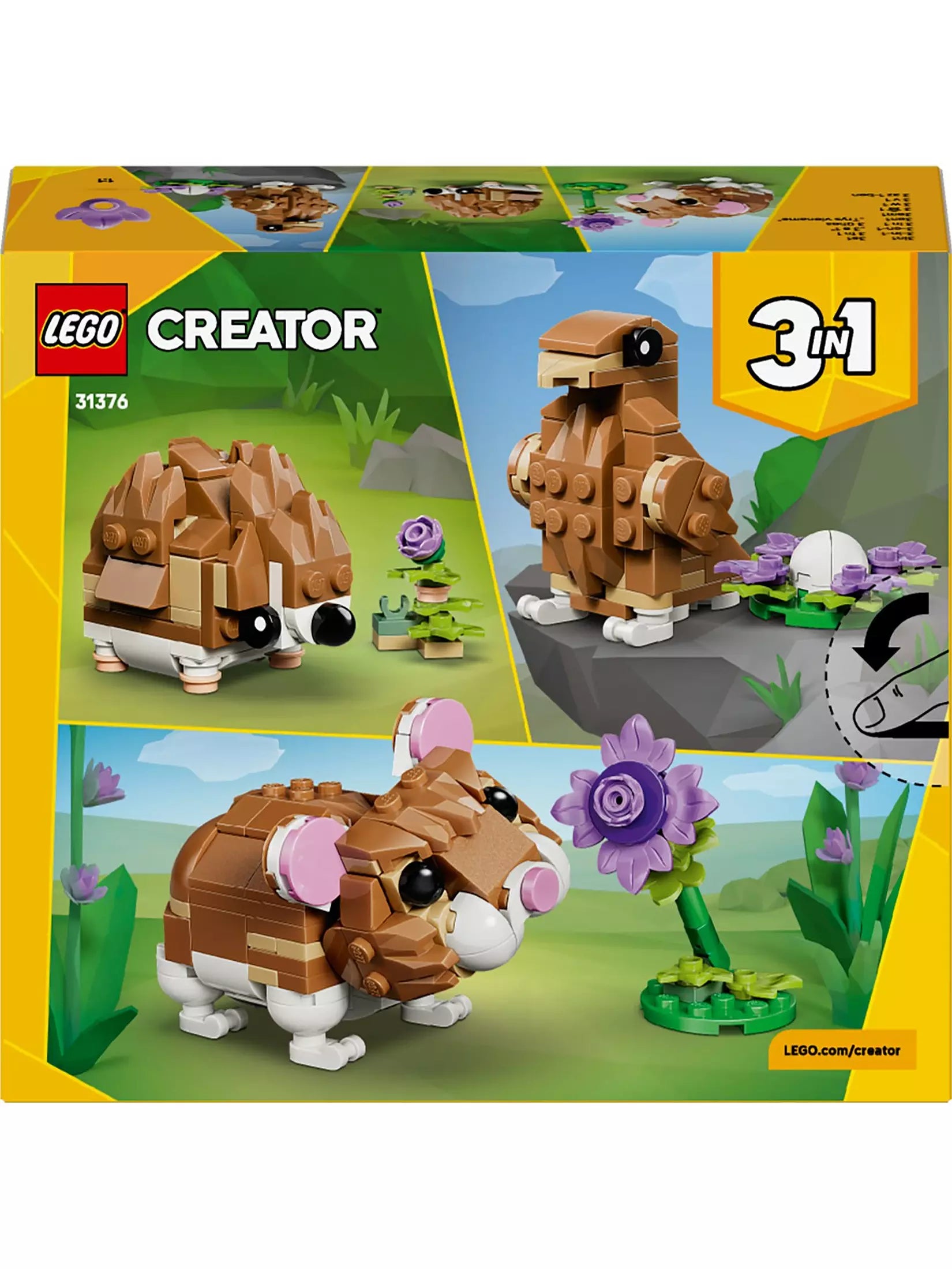 Lego Creator 31376 Cute Hamster With Flower