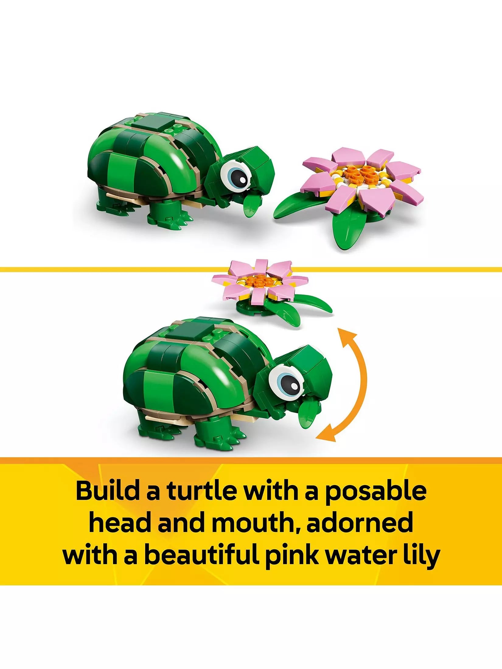 Lego Creator 31377 Turtle With Waterlily