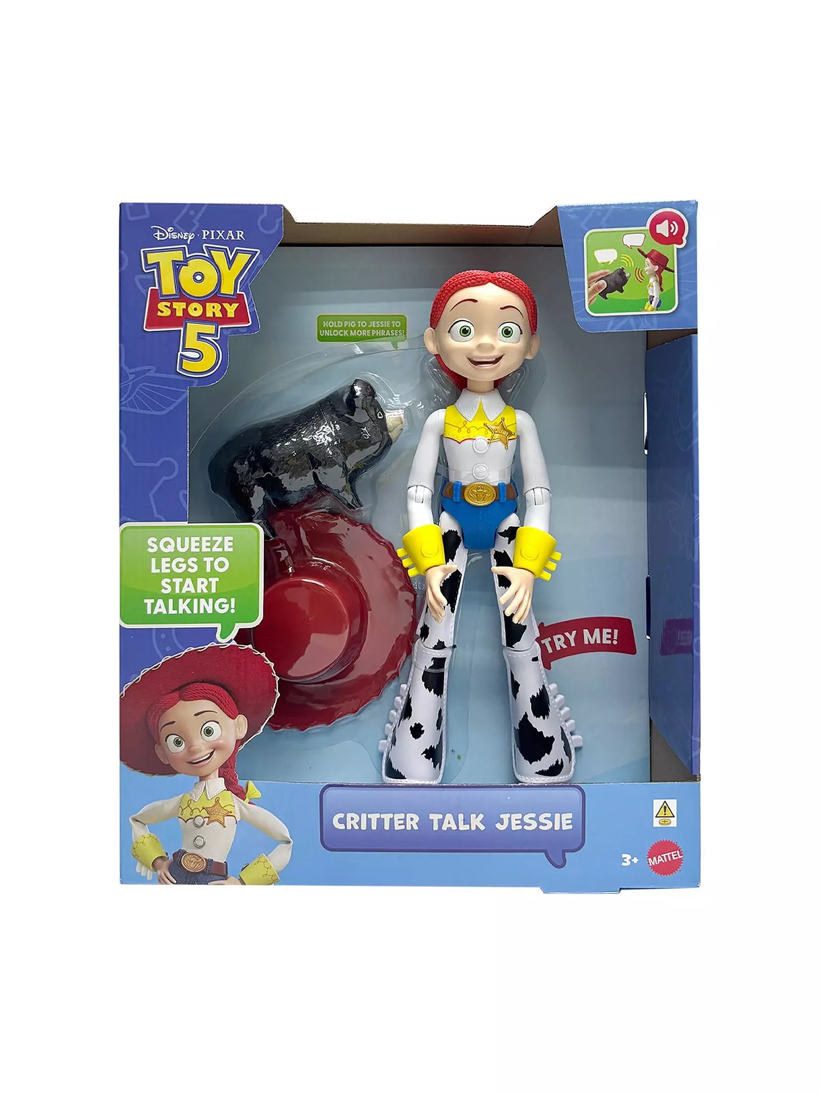 Toy Story Critter Talk Jessie 12" Figure And Accessories