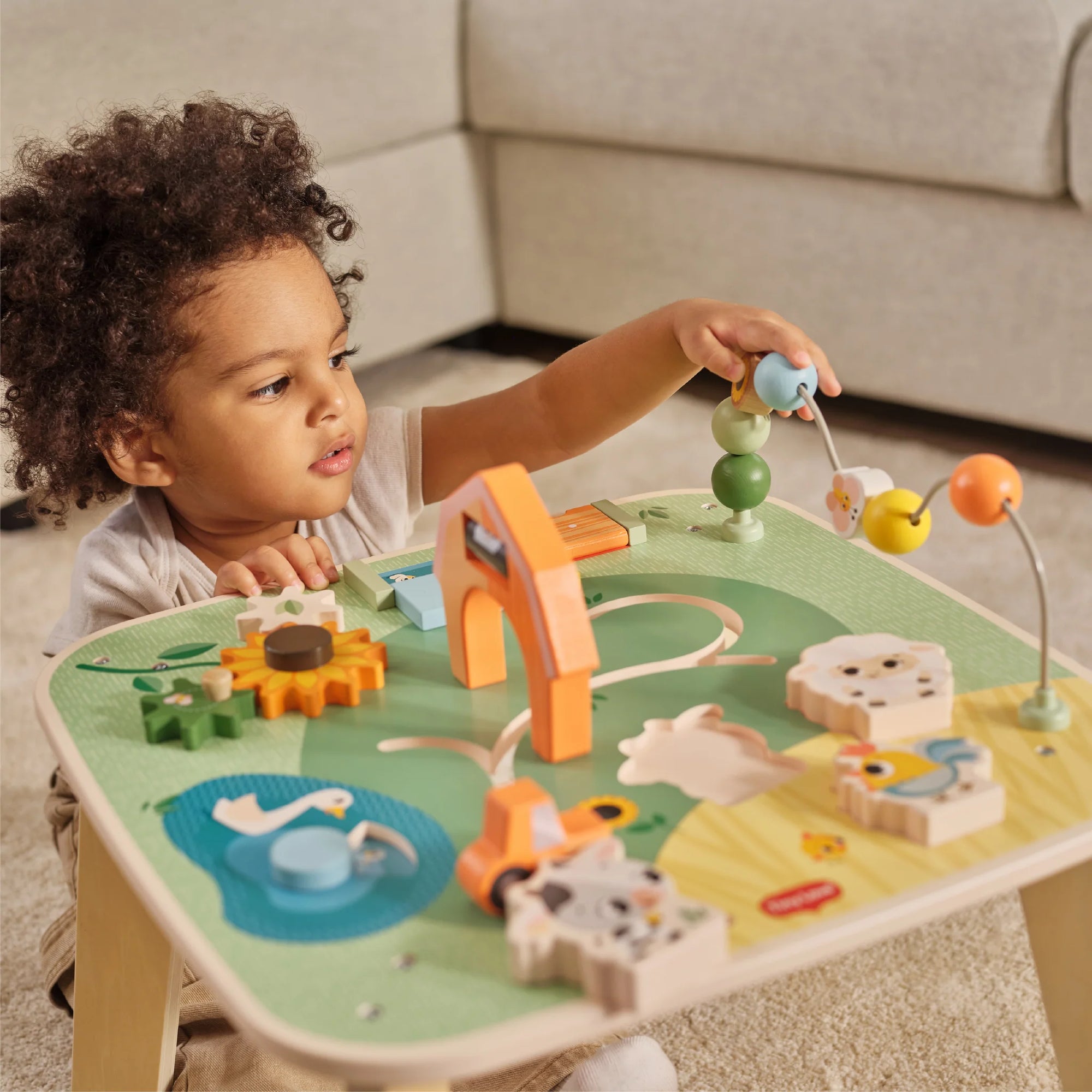 Tiny Love Farmers Funday Wooden Activity Table Infant Toy