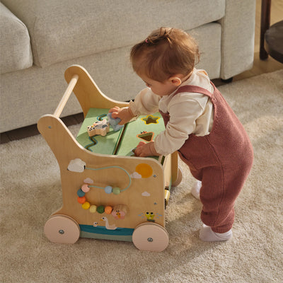 Tiny Love Push And Play Wooden Walk Behind Walker Infant Toy