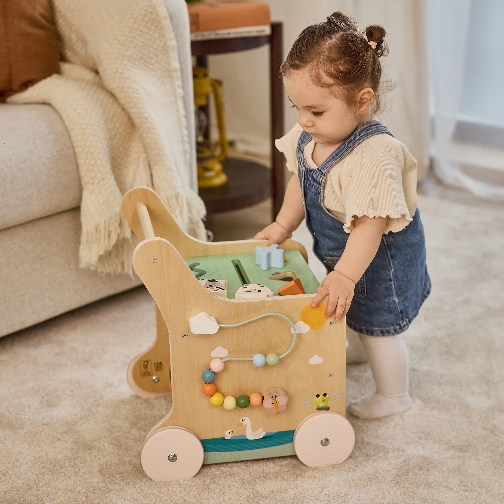 Tiny Love Push And Play Wooden Walk Behind Walker Infant Toy