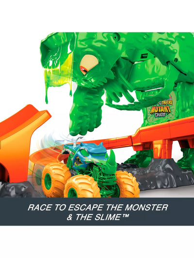 Hot Wheels Monster Trucks Mutant Chaos Monster Takedown Track Set