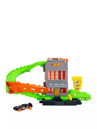 Hot Wheels Croc Pizza Attack Track Set