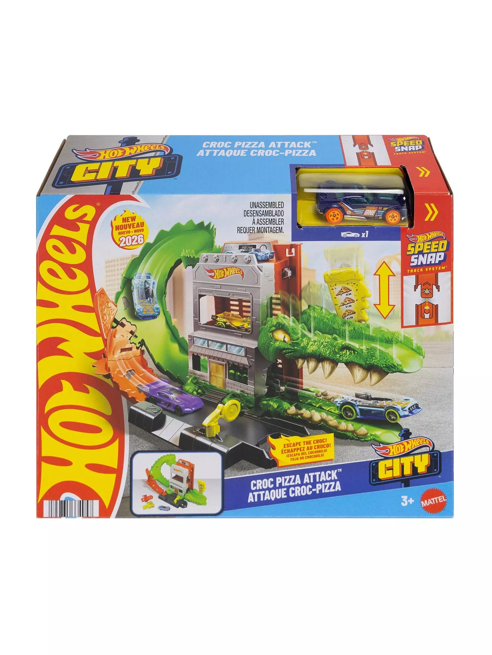 Hot Wheels Croc Pizza Attack Track Set