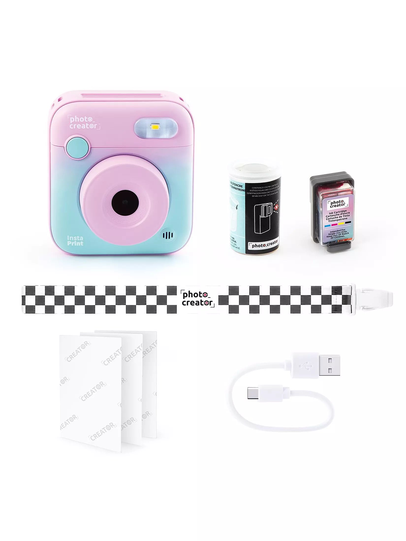 Photo Creator Instant Print Colour Camera Lilac