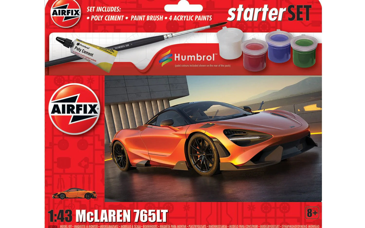 Airfix McLaren 765LT Starter Set 1:43