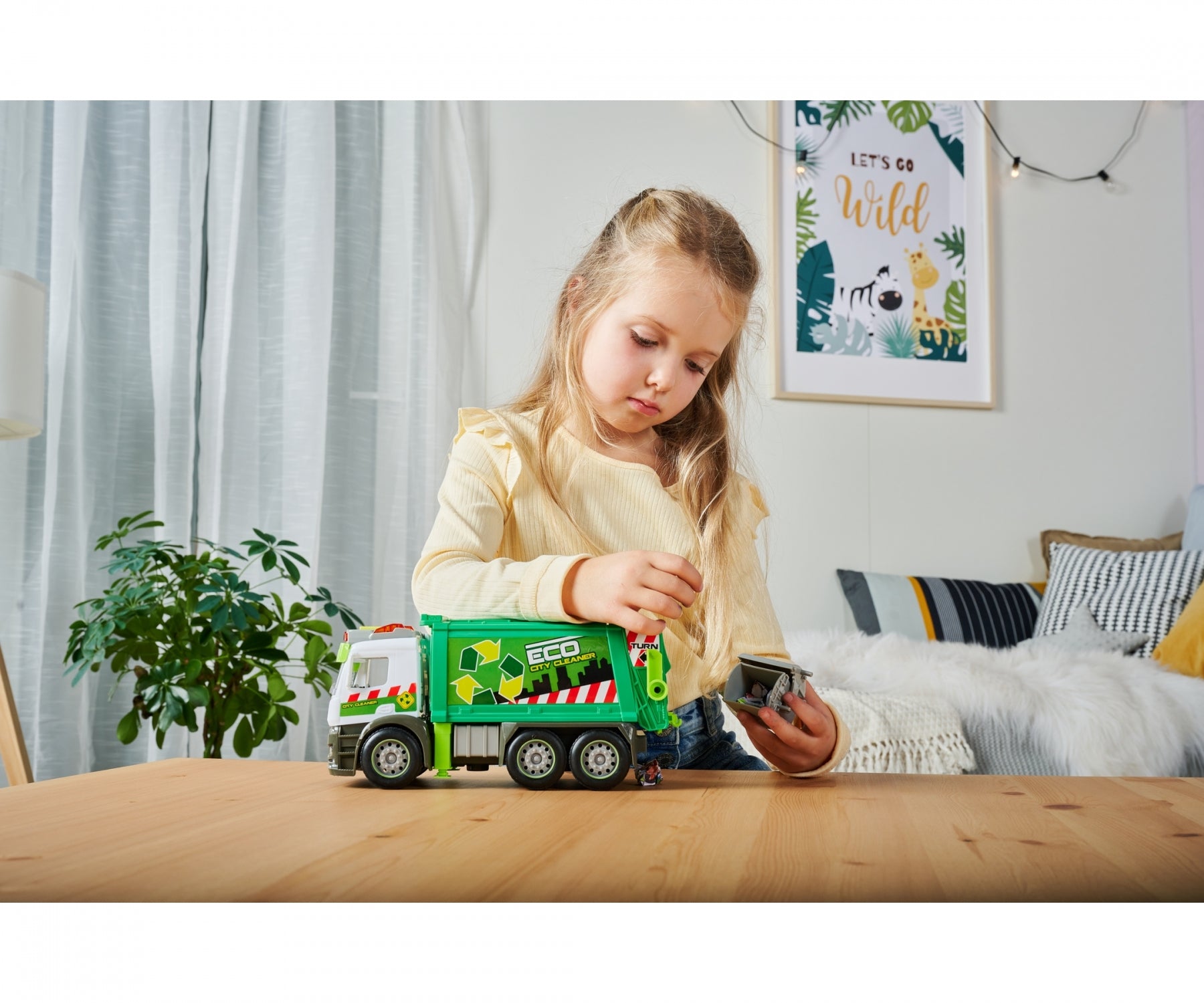 Dickie Action Garbage / Rubbish Action Truck Light And Sound