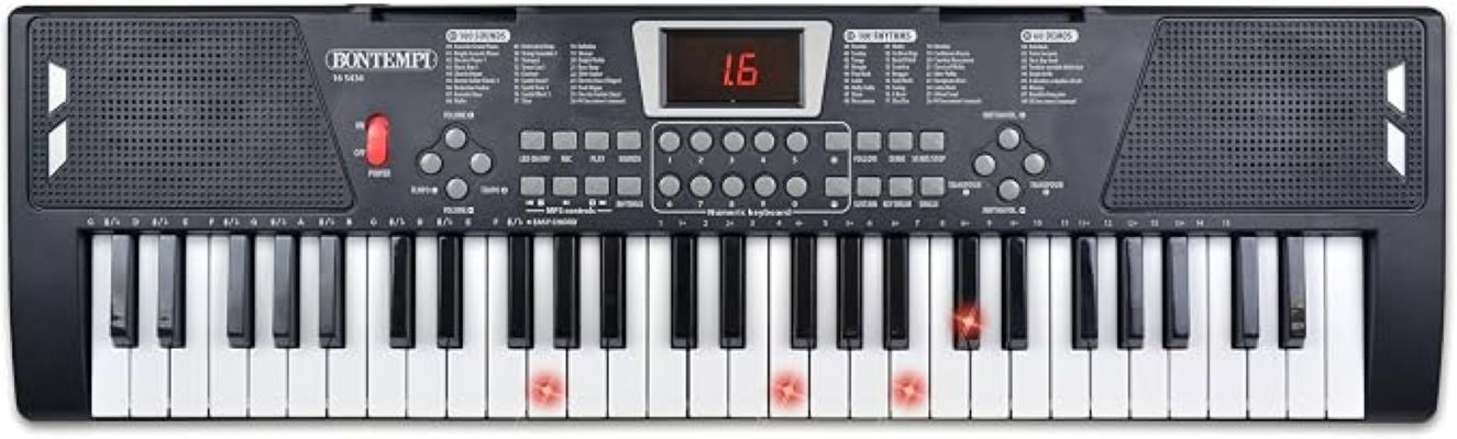 Bontempi 54 Key Wireless Digital Keyboard With Lighted Keys