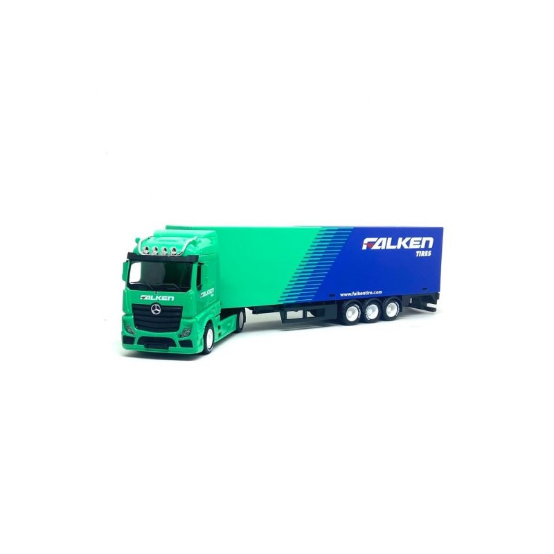 Burago Scania Haulker Truck With Trailer Falken Tires 1:43