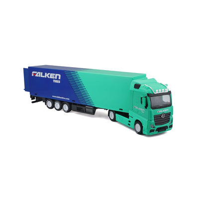 Burago Scania Haulker Truck With Trailer Falken Tires 1:43