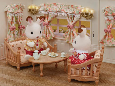 Sylvanian Families Wall Lamps And Curtains Set