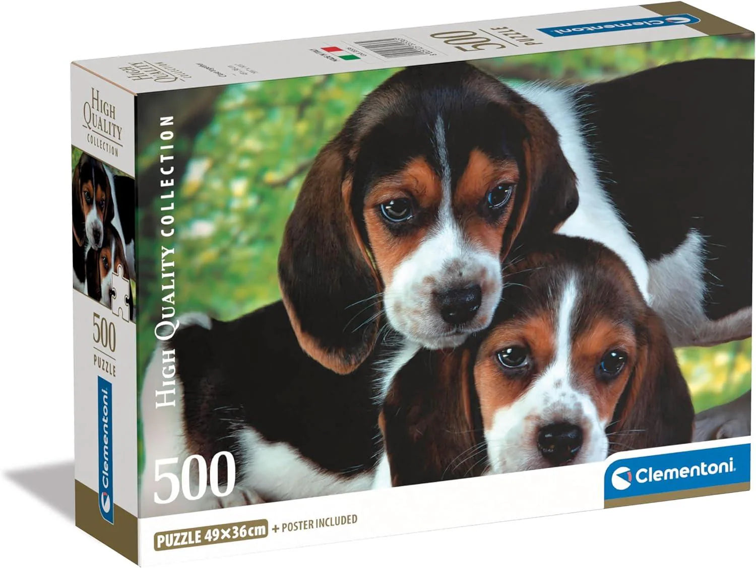 Clementoni 500pc Jigsaw Puzzle Puppies Close Together