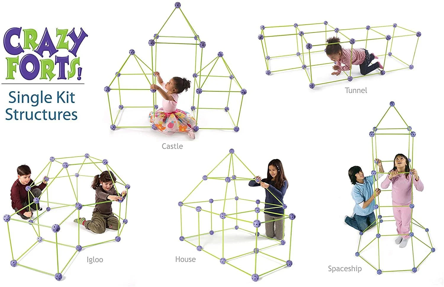 Crazy Forts Original 69pc Fort Construction Set