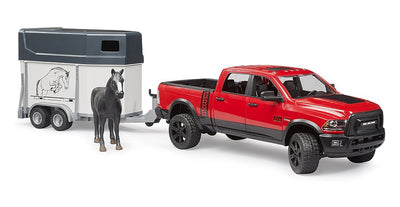 Bruder Dodge Ram 2500 With Horse Trailer And Horse 1:16