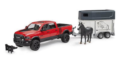 Bruder Dodge Ram 2500 With Horse Trailer And Horse 1:16