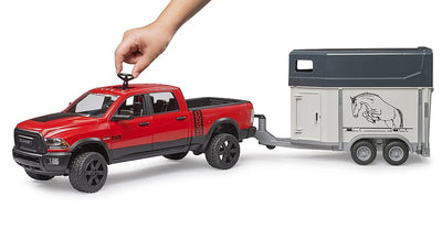 Bruder Dodge Ram 2500 With Horse Trailer And Horse 1:16