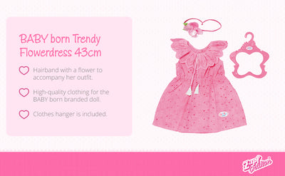 Baby Annabell Trendy Flower Dress 43cm