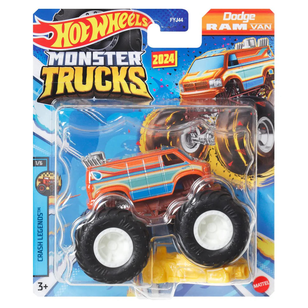 Hot Wheels Monster Trucks 1:64 Dodge Ram Van