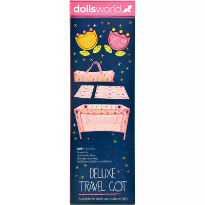 Dolls World Deluxe Travel Cot