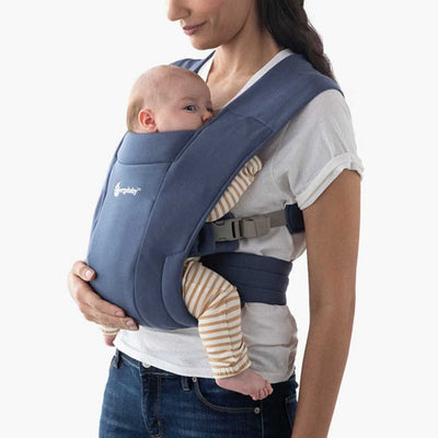 Ergobaby Embrace Cosy Newborn Baby Carrier Soft Navy