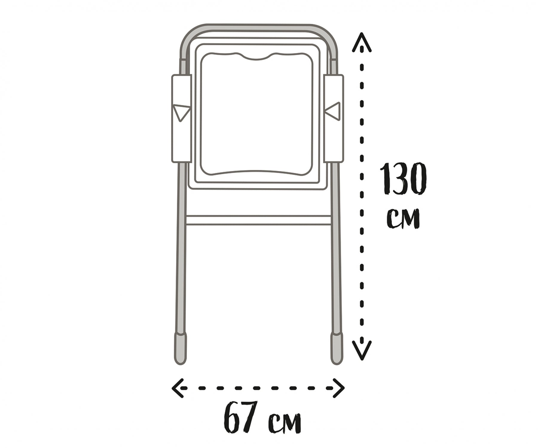 Smoby Black / White Activity Board 67cm x 130cm