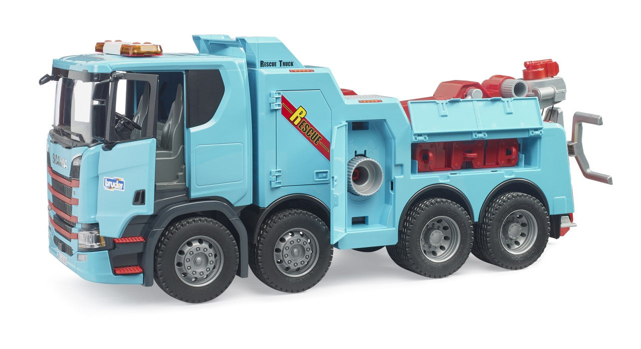 Bruder Scania Super 560R Recovery And Towing Truck With Working Winch