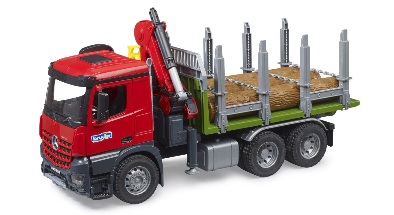 Bruder MB Acros Timber Truck With Crane And Logs