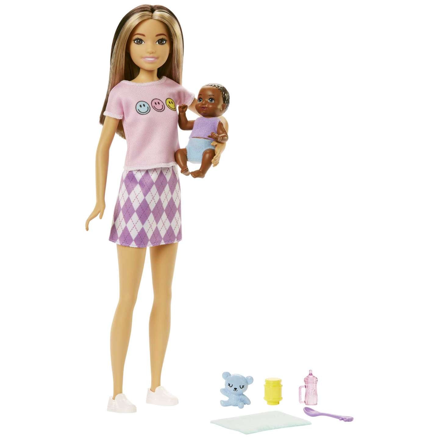 Barbie Skipper Doll With Baby And 5 Accessories HJY32