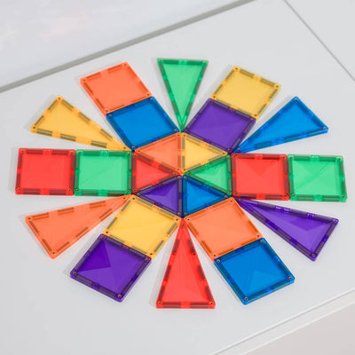 Connetix Magnetic Tiles Rainbow Mini Pack 24pc