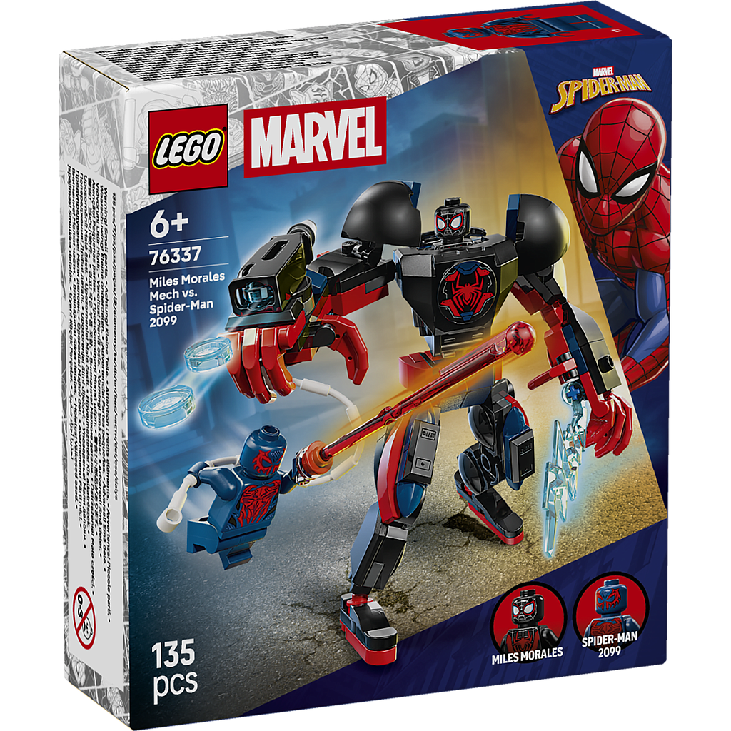 Lego Marvel 76337 Miles Morales Mech vs SpiderMan 2099