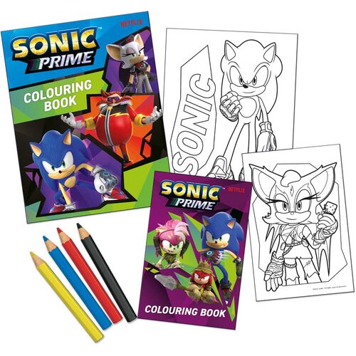 Sonic The Hedgehog Colouring Book Play Pack